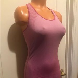 CELIMAWEAR Pink Baroque Print Tank Sports Bra S Small